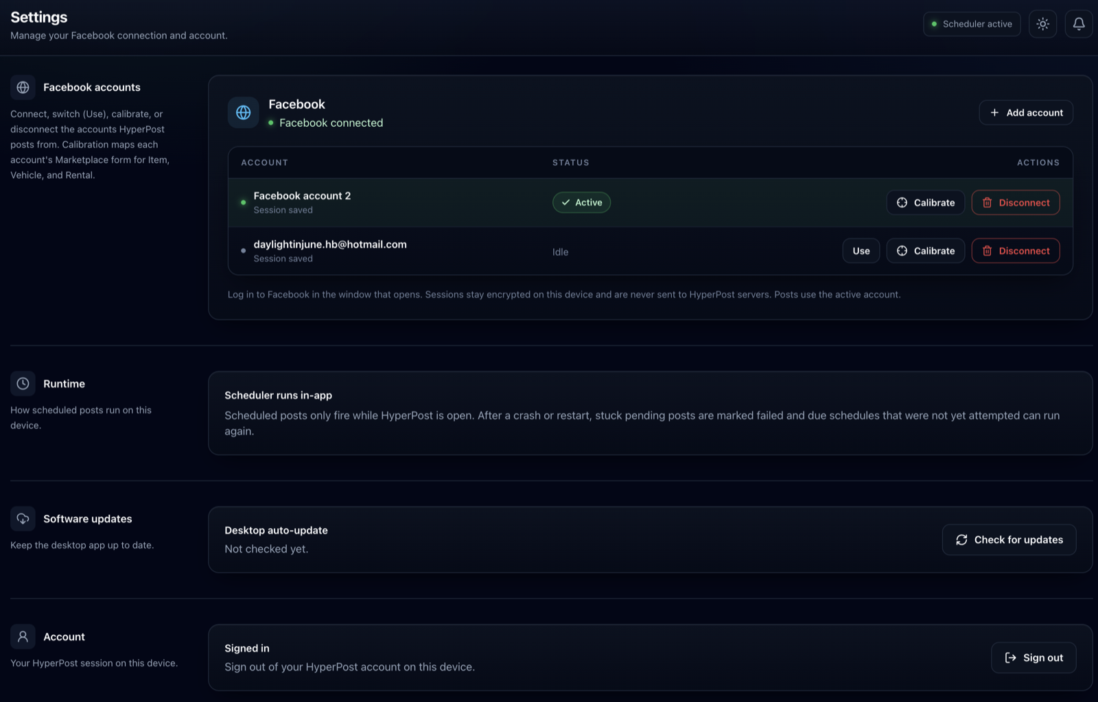 Accounts: Every account, calibrated.